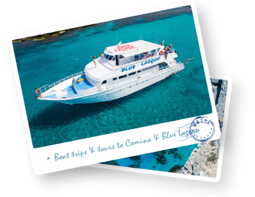 boat trips and tours to comino & blue lagoon in malta