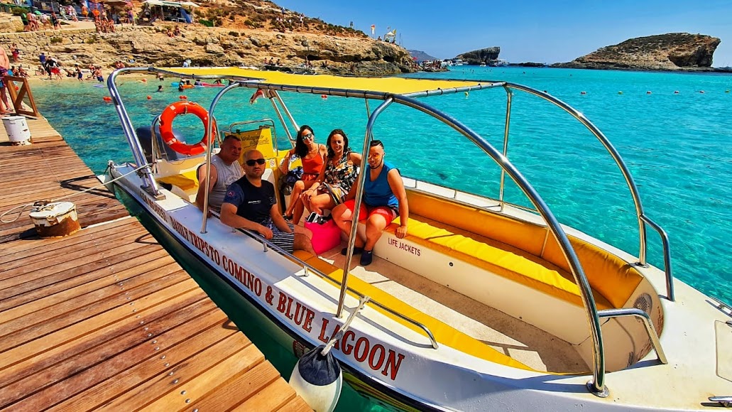 Comino Speedboat Ferry from Hondoq to Blue Lagoon Visit Blue Lagoon Malta