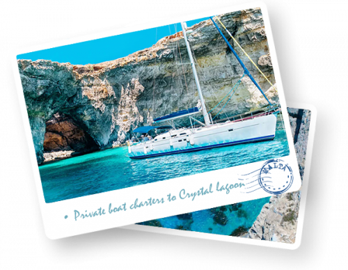 Private boat charters to Crystal lagoon