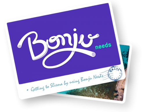 Getting to Sliema by using Bonju Needs