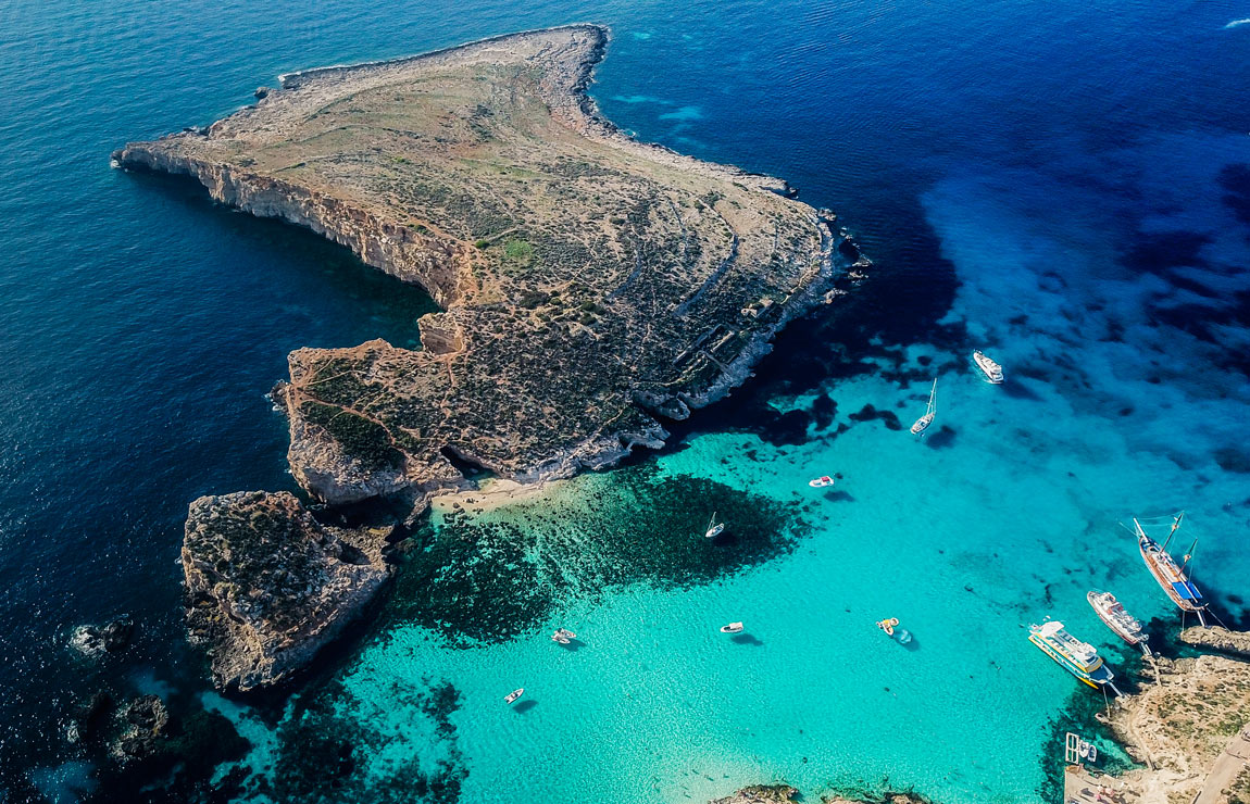 Cominotto Island Visit the Beach & Cave on the nearby island of