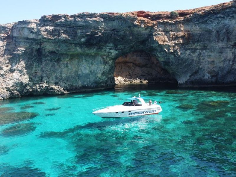 Sliema – Boat Trip to Comino Blue Lagoon, Gozo, and Caves
