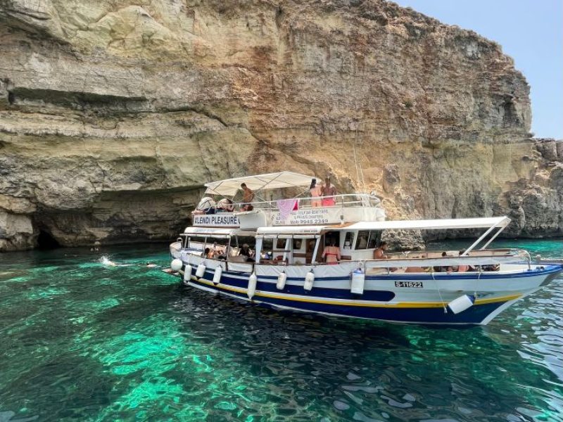Malta, Comino, Gozo, Blue Lagoon, Crystal Lagoon, and Caves Cruise