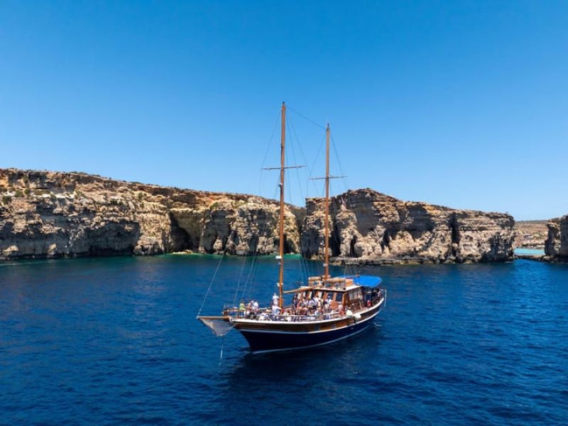 Fernandes All Inclusive Turkish Gullet Cruise to Gozo and the Blue Lagoon