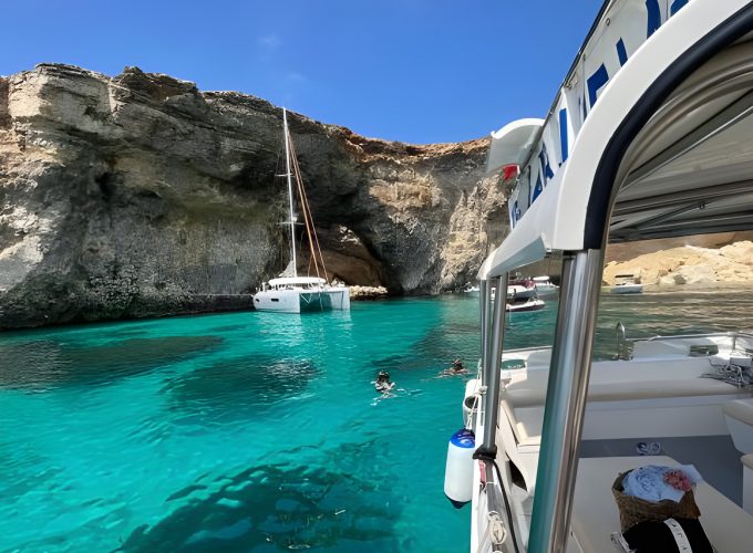 From Gozo, Around Comino, Blue Lagoon, Crystal Lagoon and Caves