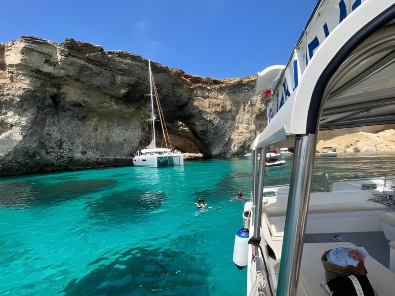 From Gozo, Around Comino, Blue Lagoon, Crystal Lagoon and Caves